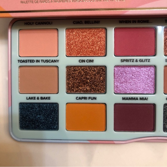 Too Faced Italian Spritz Lake Como Cocktail 18 Pan Eyeshadow Palette 18g NIB - Picture 5 of 15